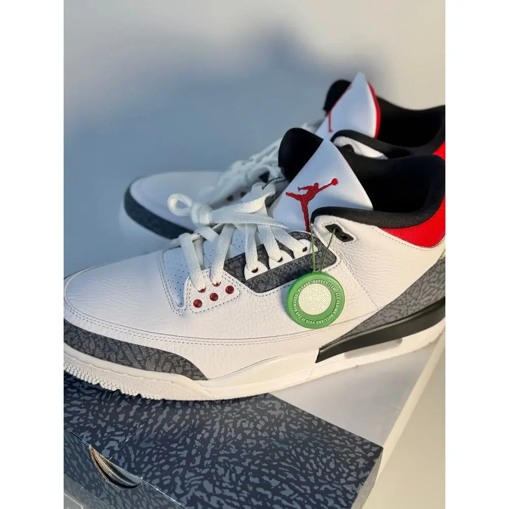 AIR JORDAN 3 RETRO SE JP JAPAN WHITE FIRE RED BLACK DENIM 2020 Men Size 11